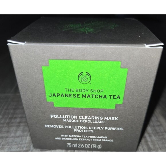 The Body Shop Japanese Matcha Tea Pollution Clearing Face Mask, 2.6 Fl Oz Vegan - Picture 1 of 4